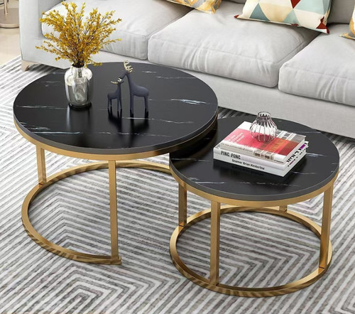 Nesting coffee tables set - coffee,