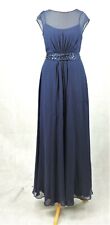 Coast Lori Navy Maxi Dress With Embellished Belt Size 6 Uk Rrp £230 CR100 BB 13 