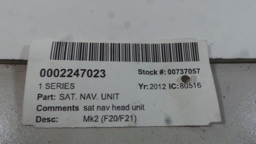 Bmw series sat nav unit - bmw,