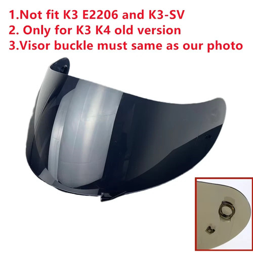 Visor for agv old helmet - visor, k3