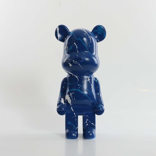 Blue white splash - blue, 400%