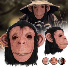 Halloween Costume Party Latex Animal Monkey Gorilla Chimpanzee Mask Gorilla Mask