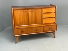 Vintage Walnut Sideboard Highboard 1960s Drawers By Wrighton EB10679 MWOO