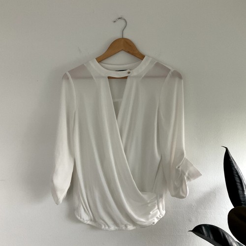 White surplice wrap - white,
