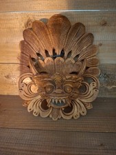 Hand carved teak wood - wood, barong