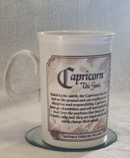 Dunoon Pottery Zodiacs Capricorn Mug 'The Goat' - Made In Scotland VGC