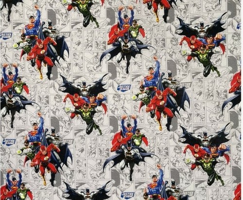 Superheroes fabric meter - superheroes, by