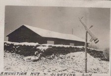 WW1 AEF Aero 157th 1918 Ammunition Hut Sighting Gun Chatillon-sur-Seine Photo