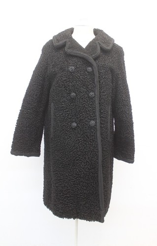 Mint black curly lamb - black, /