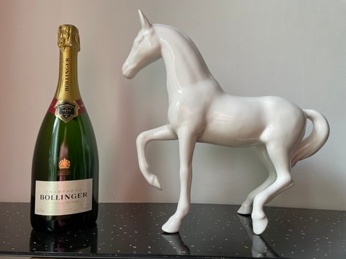 White italian horse ornament - horse,