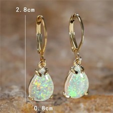 9ct Gold GF Opal White Fire