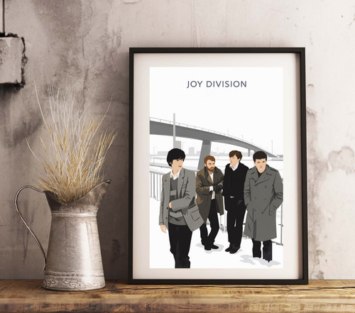 Joy division gloss print - a4,