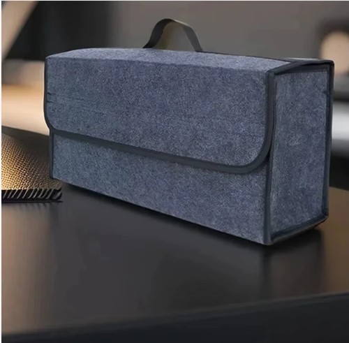 Grey car boot organiser - organiser, felt