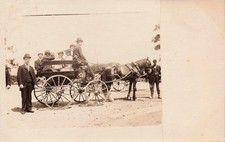 Vintage 1904 Horse Carriage Postcard Stonebridge Hotel Snapshot