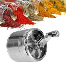 4Part Mill40mm Grinder Magnetic Metal Diamond Teeth Grinder With foldable handle