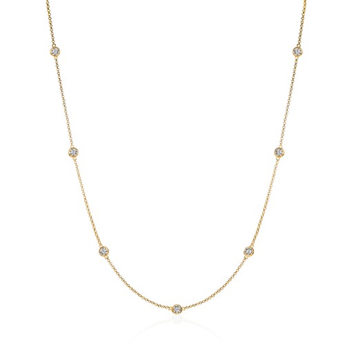 Long gold chain necklace - long,