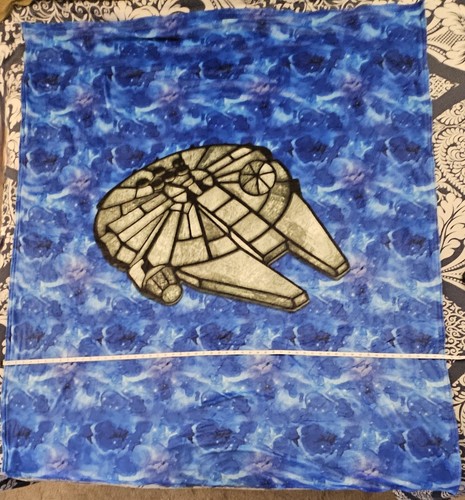 Handcrafted minky spaceship - minky,