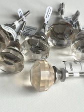 Set of 6 small glass drawer