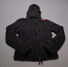 superdry Jacket professional windbomber womens small black pink lined