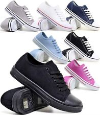 Ladies Flat Lace Up Canvas