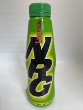 Lucozade NRG Empty Bottle Retro Vintage Rare Glass Bottle Green Lime