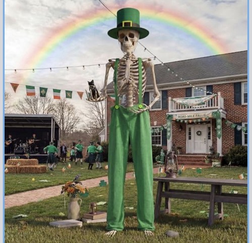 12ft skeleton costume - skeleton,