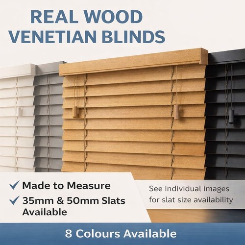 Real wood venetian blinds - real,