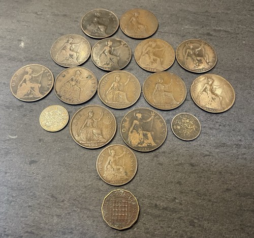Vintage british pre decimal - 17,