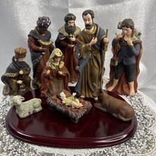 Ceramic 9 Pc Nativity Set