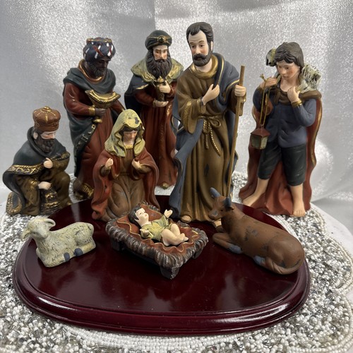 Ceramic nativity set - ceramic,