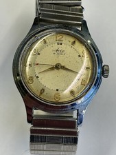 Vintage Avia 15 Jewels Military Gents Watch  (In Working Condition) Lot 34
