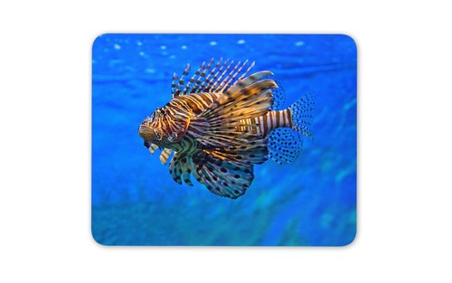 Awesome lion fish - mouse, mat