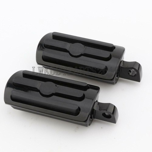 Black rear passenger foot pegs - rear,