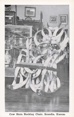 Cow horn rocking - cow, chair