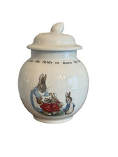 Wedgwood of Etruia Beatrix Potter Peter Rabbit Sugar Bowl with lid