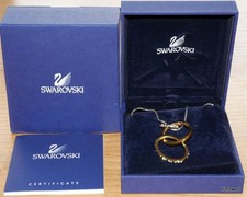 Swarovski Crystal Entwined rings pendant,  899619, box, cert