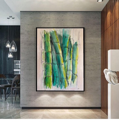 Large oil canvas - oil, by