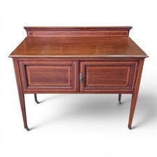 Victorian inlaid mahogany side - victorian,