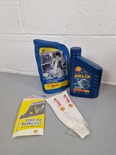 Shell Helix Engine Oil 5w-30 Synthetic 1 Litre Top Up And Bag And Accessories