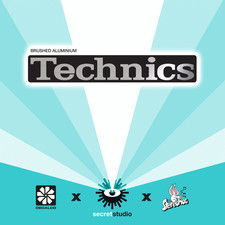 Technics - Brushed Metal Decal