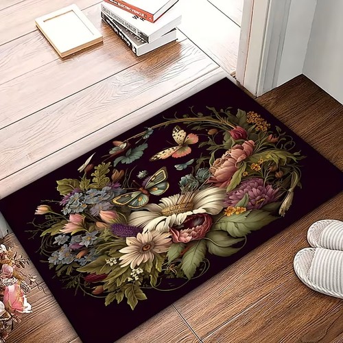 Butterflies and flowers carpet - and,