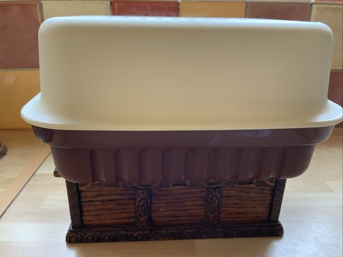 Vintage tupperware brown cream - brown,
