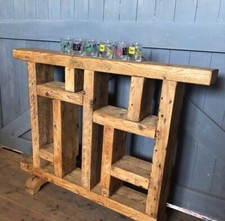 Rustic Wooden “What Not” Display Shelves