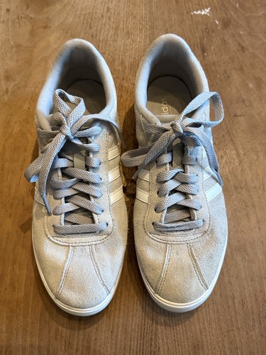Adidas light gray suede - sz,