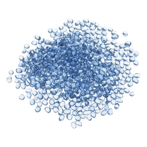 Round fire glass beads - round, vase