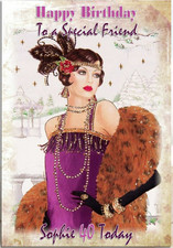 Personalised birthday card Art