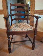 Set of 6 Ladder back 20th