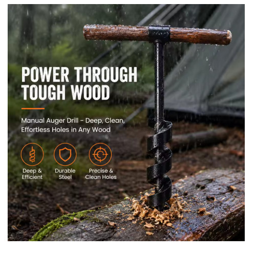 Bushcraft hand drill carbon - bushcraft,