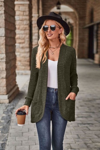 Women loose coat pocket - uk,