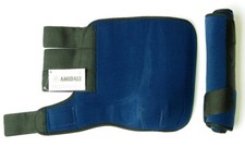 AMIDALE MEDICINE BRUSHING SUPPORT BOOTS HORSE EQUESTRIAN WRAPS NAVY BLUE BNWT